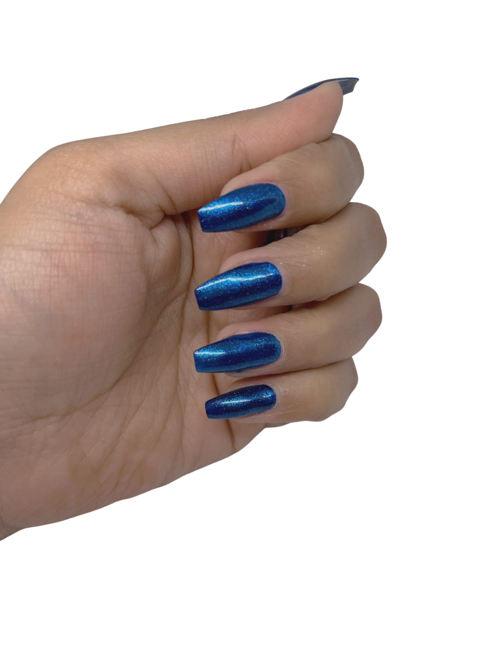 U Shine Ultra Marine Nail Polish - Navy Blue Shimmer Lacquer | 11ml Long-Lasting Vegan Formula | No Parabens, Yellowing, Chipping or Cracking | Cruelty-Free & Non-Toxic | Perfect for Manicures, Pedicures & Nail Art Designs