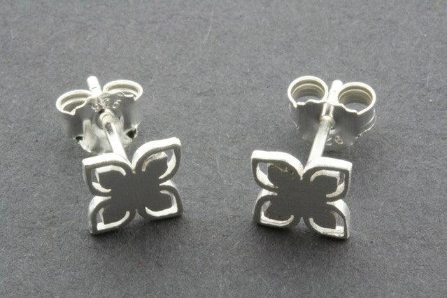 Lotus Cutout Stud Earrings for Women - Elegant Floral Design, Hypoallergenic Stainless Steel - Perfect for Parties, Weddings & Everyday Wear