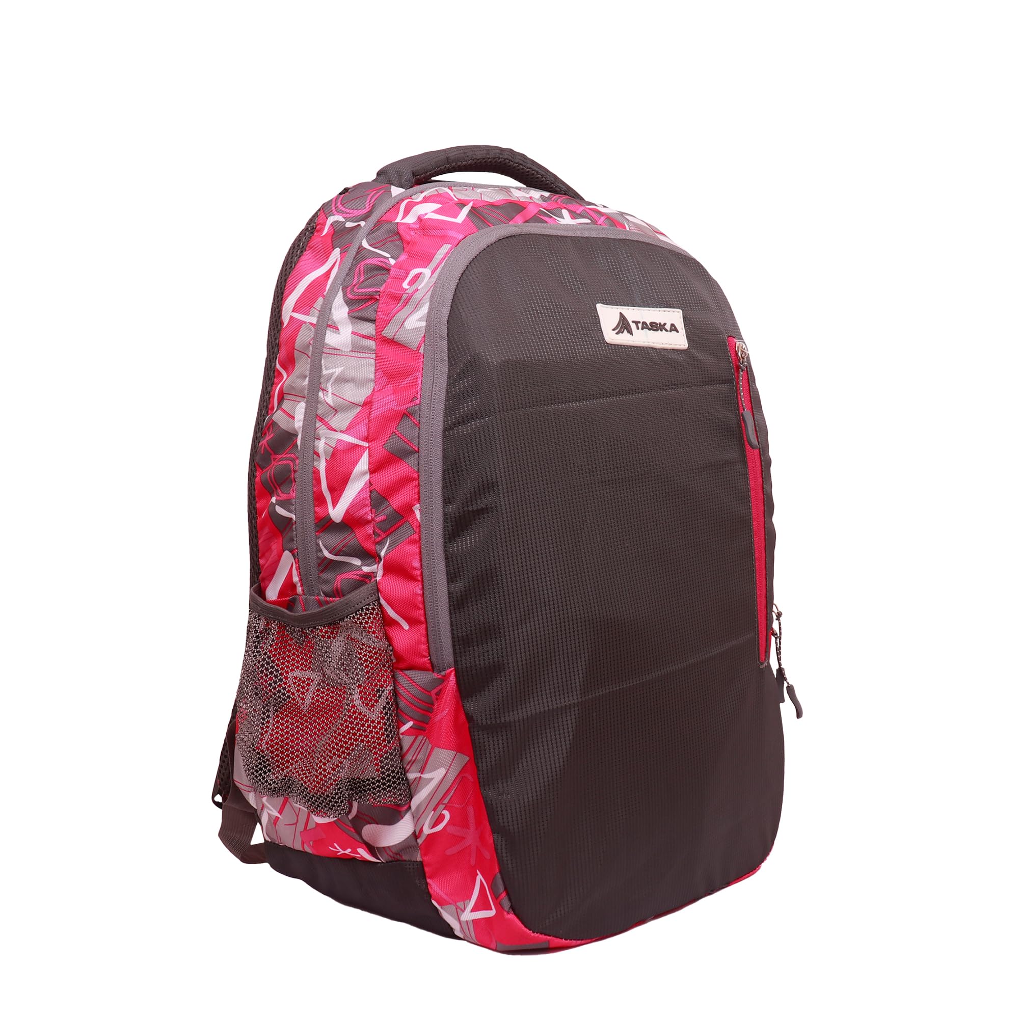 Water Resistant Dakota Pink Polyester Laptop Backpack for College, School & Office - Durable Travel Bag for Men, Women, Boys & Girls with Rain Cover - Perfect for Commuting, Work & Outdoor Activities