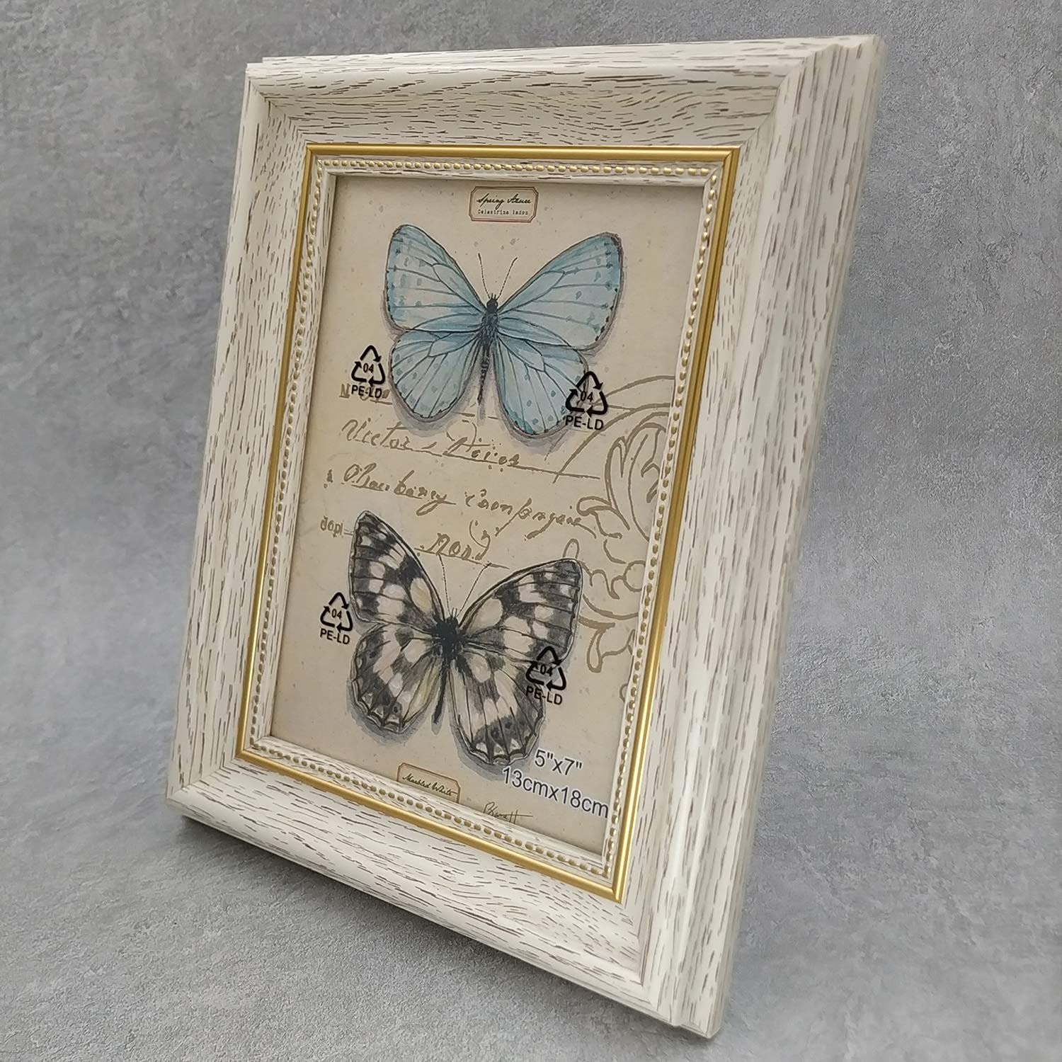 5x7 White Picture Frames - Wall & Desktop Display for Photos