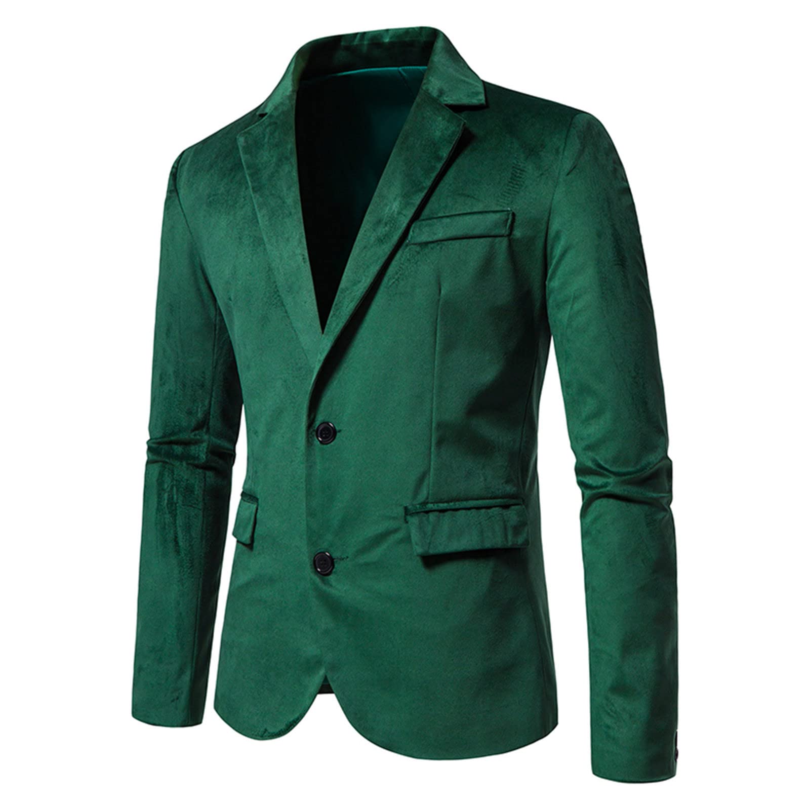 Men's Velvet Blazer Suit - Slim Fit 2-Button Business Jacket | Formal Tuxedo Blazer for Wedding, Evening & Office | Elegant Solid Color Coat for UK Men | Perfect for Business Meetings, Cocktail Parties & Special Occasions
