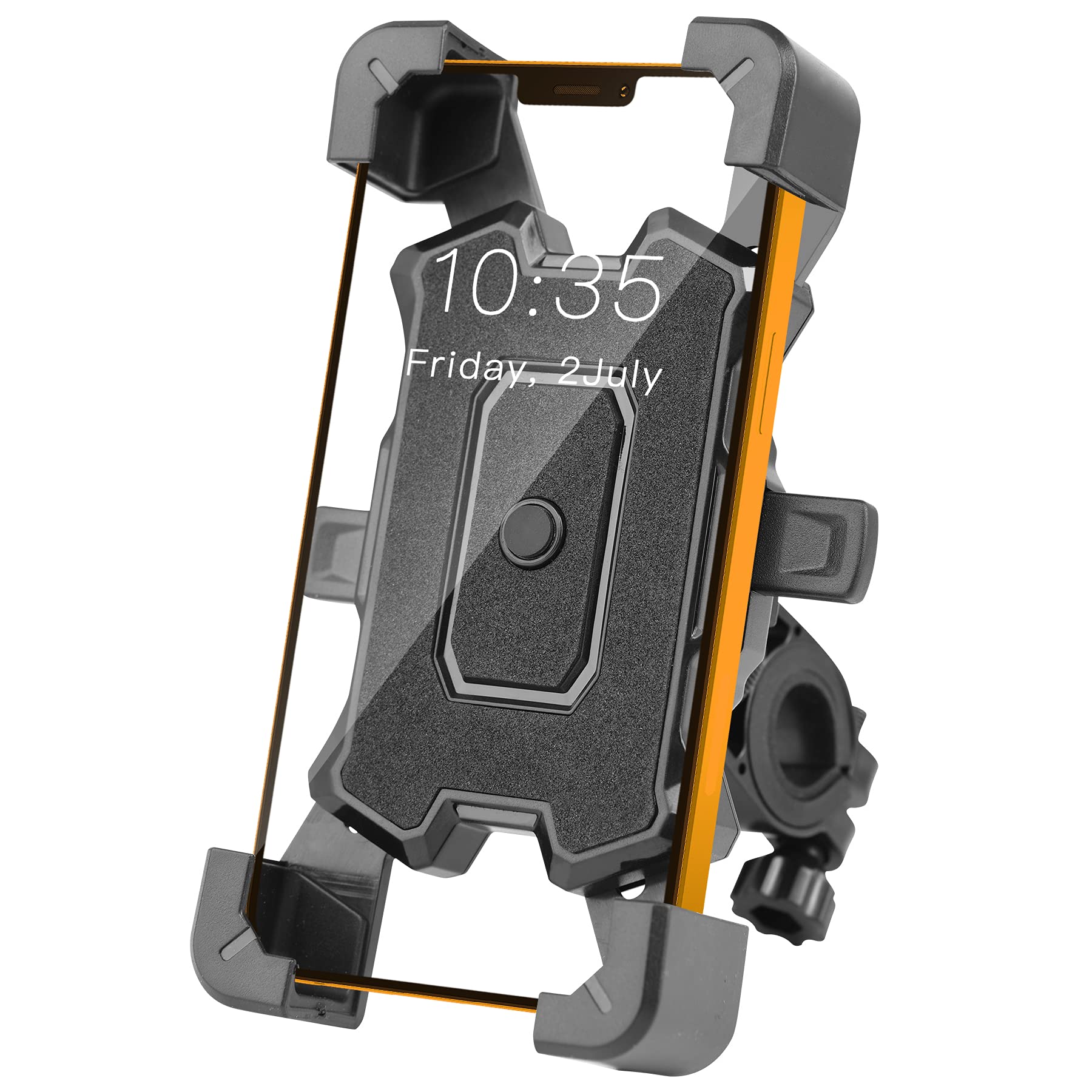 Universal Anti-Shake Bike Phone Mount - Quick Release Motorcycle Handlebar Holder for iPhone, Android & GPS Devices (4.5-7 inches) | Easy Installation for Cycling, Commuting & Outdoor Adventures