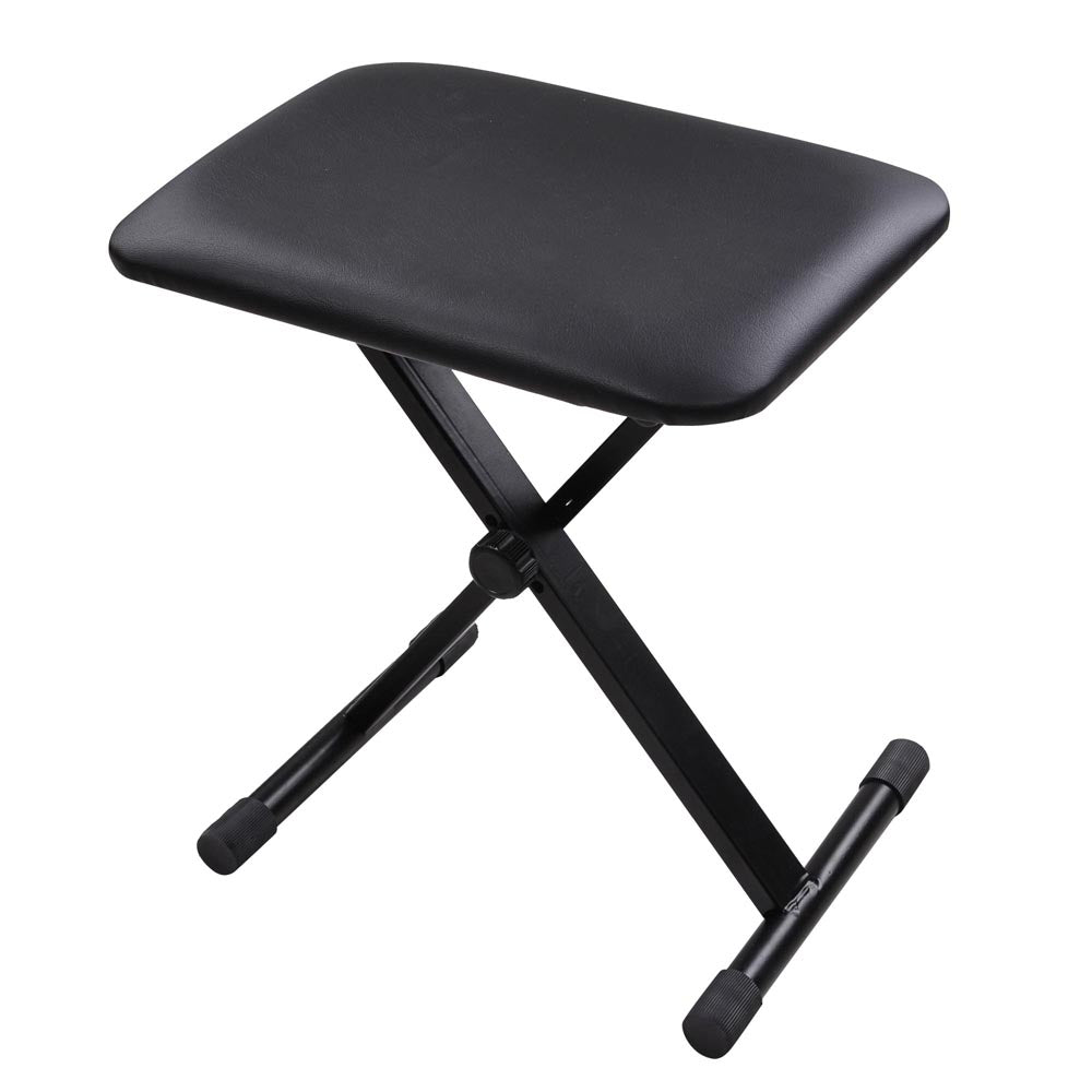 TheLAShop Adjustable Height Folding Keyboard Bench - Padded Piano Stool for Comfortable Playing | Perfect for Home Studios, Music Classes & Live Performances