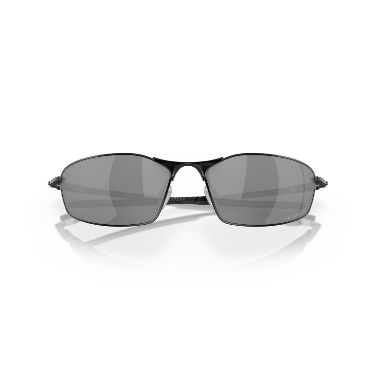 Oakley Whisker Satin Black/Prizm Black Polarized Sunglasses 0OO4141 414103 - UV Protection for Driving, Running & Outdoor Sports