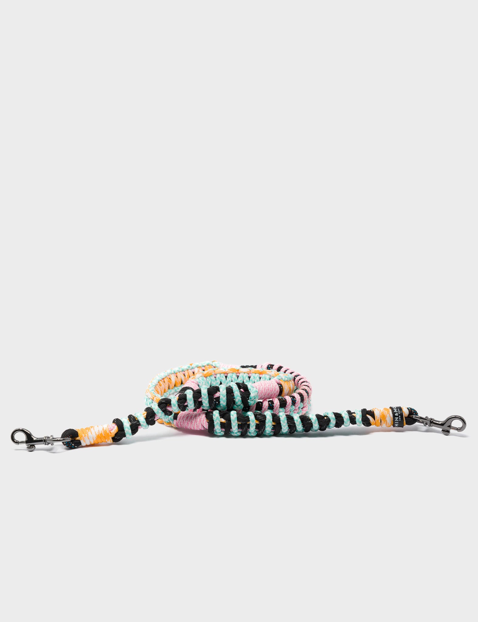 Detachable Shoulder Strap - Yellow, Pink & Mint Handwoven Paracord Survival Bracelet | Perfect for Hiking, Camping, Outdoor Adventures & Everyday Carry (EDC)