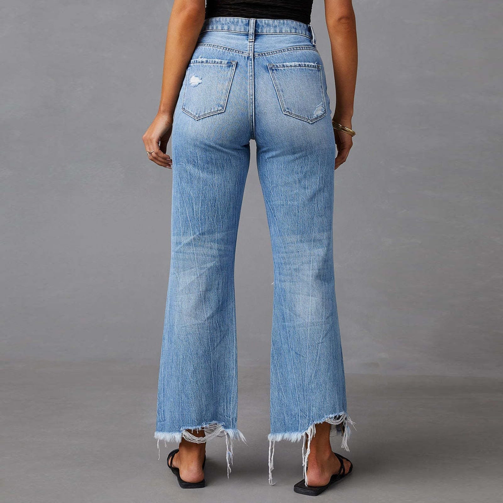 High Waist Baggy Jeans for Women - Wide Leg Loose Denim Pants for Casual Outfits
