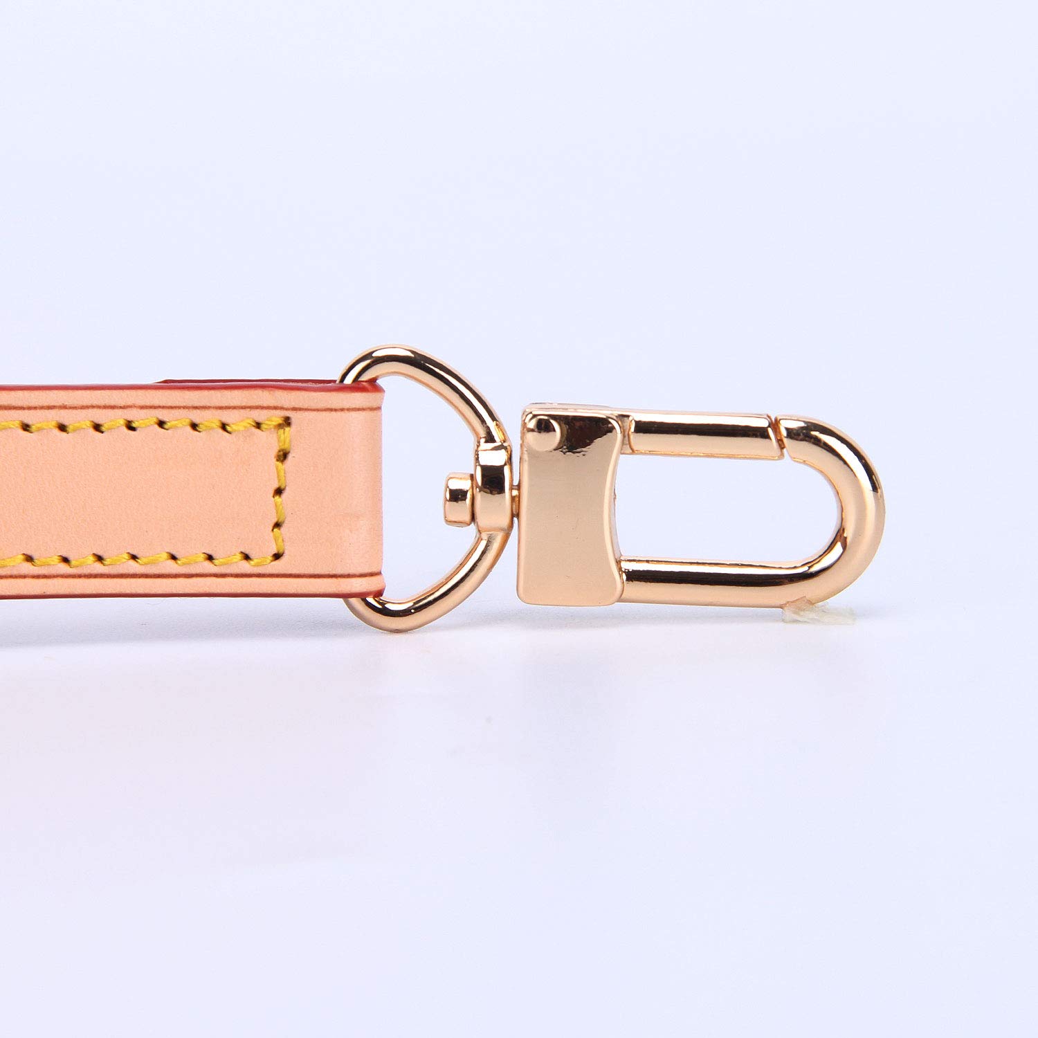 Genuine Vachetta Leather Adjustable Crossbody Replacement Strap for Purses & Shoulder Bags (49x0.71 Inches) - Perfect for Everyday Use, Travel & Fashion Accessories