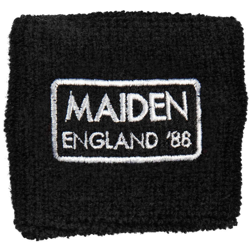 Iron Maiden Men's Maiden England Athletic Wristband Black - Rock Music Fan Accessory for Concerts, Gym & Sports