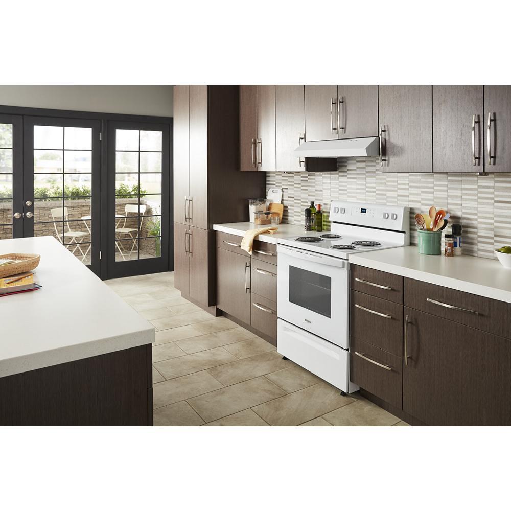 Amana WVU17UC0JW 30-Inch Stainless Steel Range Hood with Full Width Grease Filters - Perfect for Kitchen Ventilation & Smoke Removal