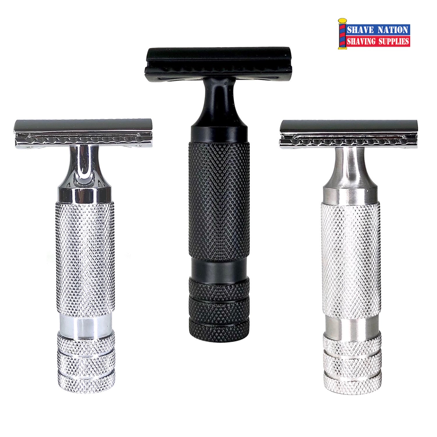Premium Chubby Closed Comb Safety Razor with 5 Stainless Steel Blades - Smooth Shaving for Men - Perfect for Travel & Daily Grooming