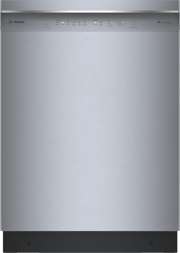 Bosch SHE53C85N 24 Inch Smart Built-In Dishwasher with Stainless Steel Interior - Perfect for Modern Kitchens, Small Spaces & Energy-Efficient Homes