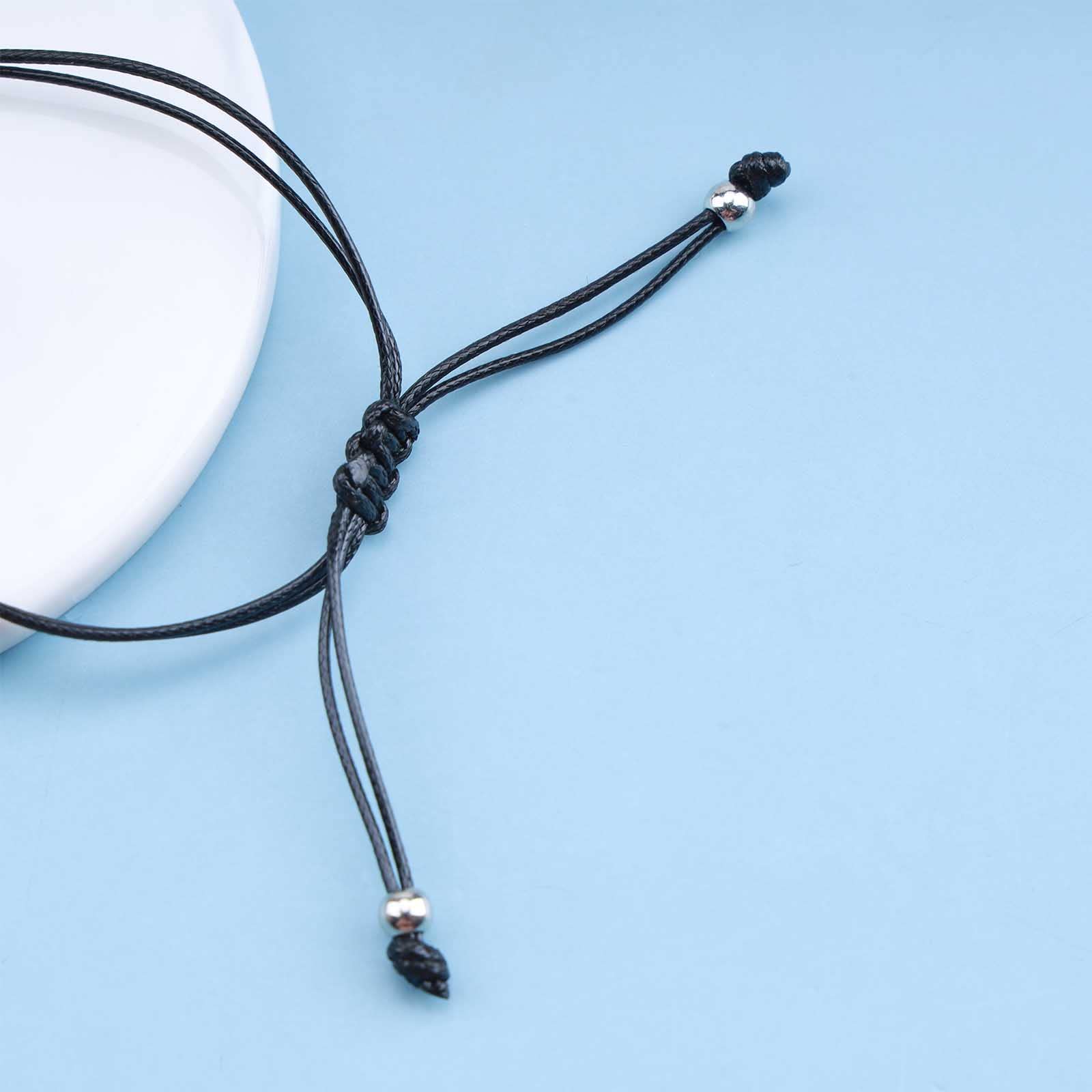 Bohemian Sun Anklet - Adjustable Black Woven Rope Ankle Bracelet with Silver Sunshine Chain | Summer Beach Jewelry for Women | Perfect for Boho Style, Vacations, Music Festivals & Gifts