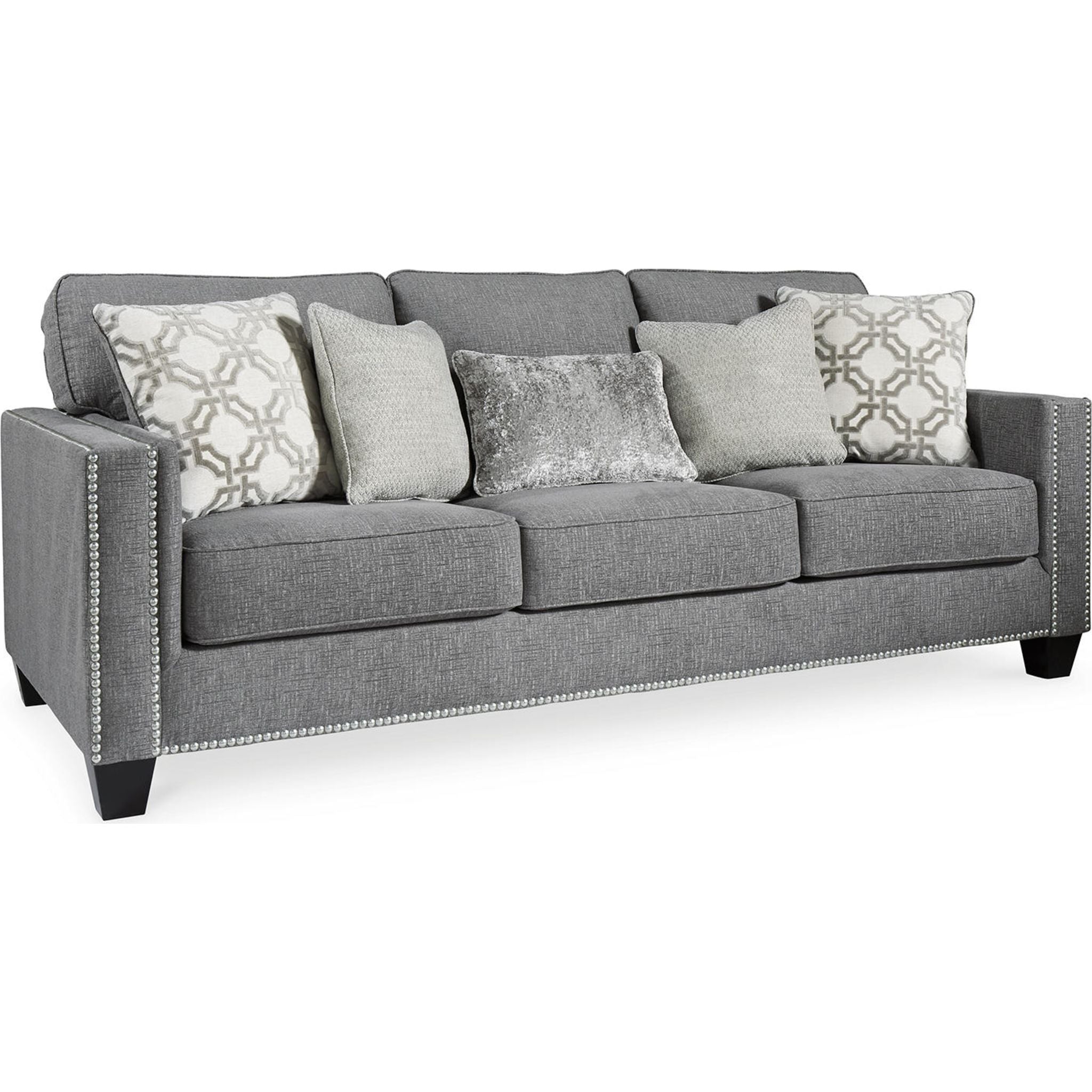 Barrali Modern Sofa in Soft Gray - Comfortable Living Room Couch for Small Spaces, Apartments & Cozy Home Decor