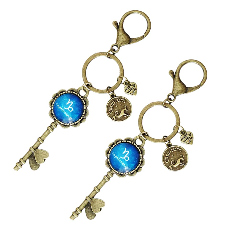 Milisten Capricorn Constellation Keychain - Zodiac Sign Pendant for Birthday, Family, and Friendship Gifts
