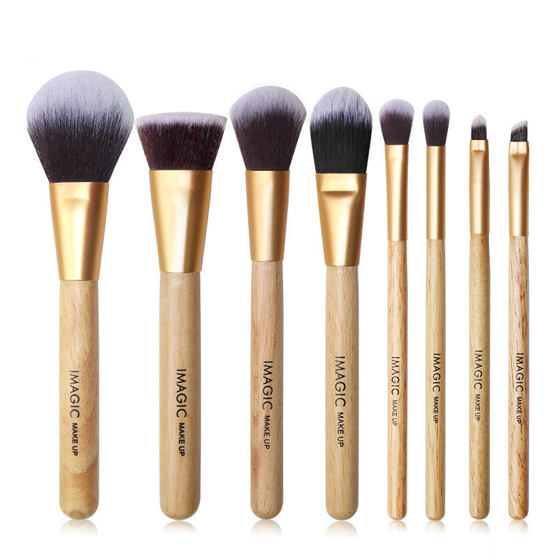 8-Piece Multi-Purpose Makeup Brush Set - Professional Cosmetic Tools for Foundation, Blending, Contouring & Eyeshadow - Perfect for Daily Makeup & Travel Kit