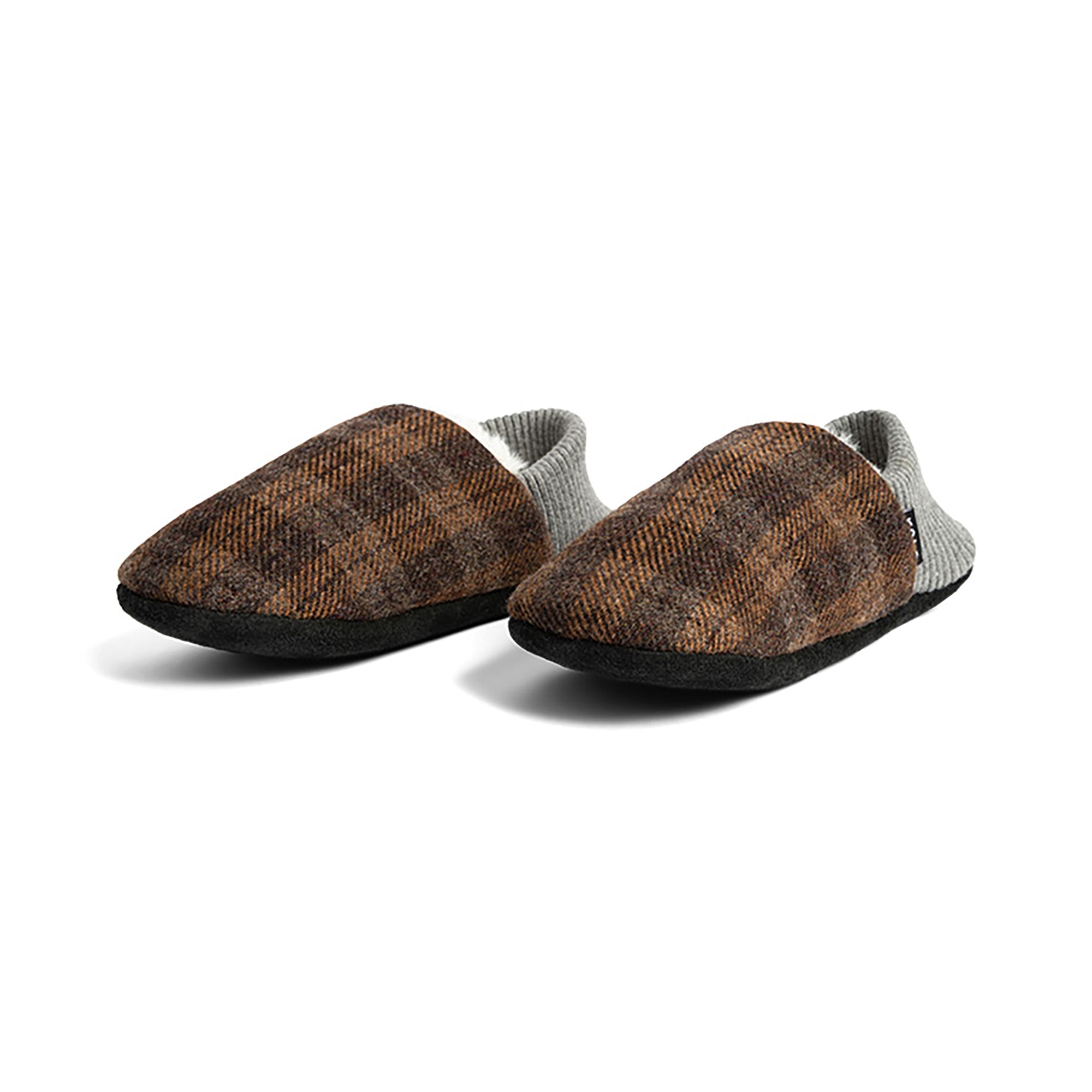 Lanton Tweed House Slippers - Cozy Fur Lined Indoor Shoes for Women & Men - Perfect for Winter Comfort at Home, Office, or Relaxing by the Fireplace