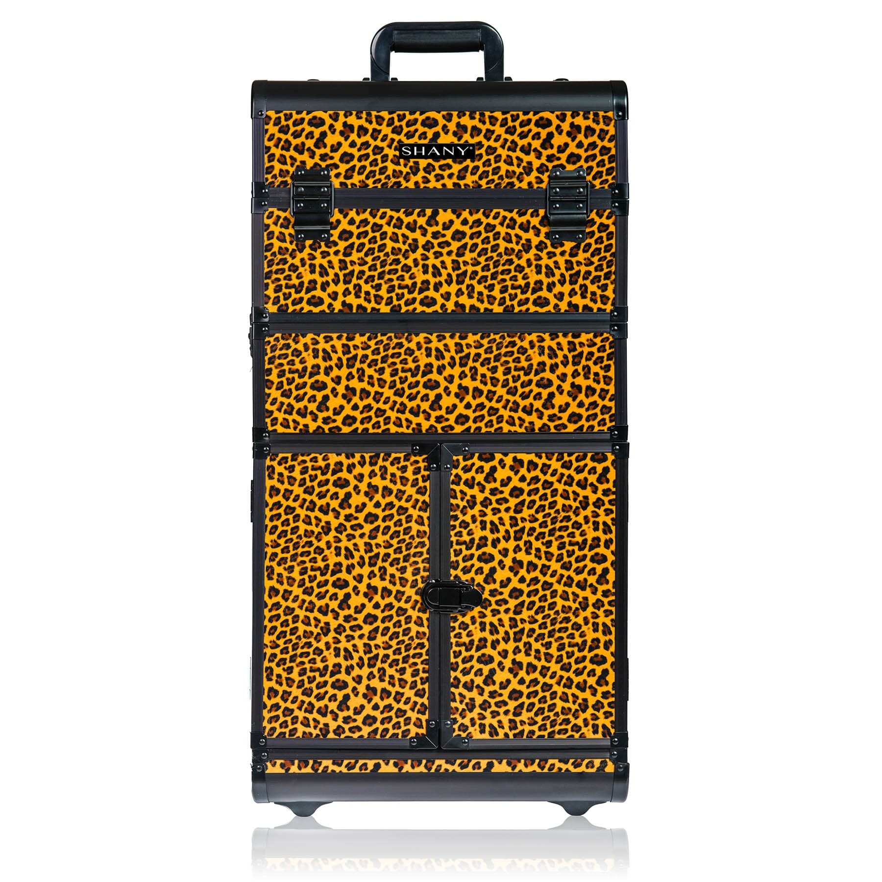 REBEL Series Pro Makeup Artists Rolling Train Case - Professional Trolley Case for Cosmetics & Beauty Tools | Perfect for Salon, Travel & On-Site Makeup Services