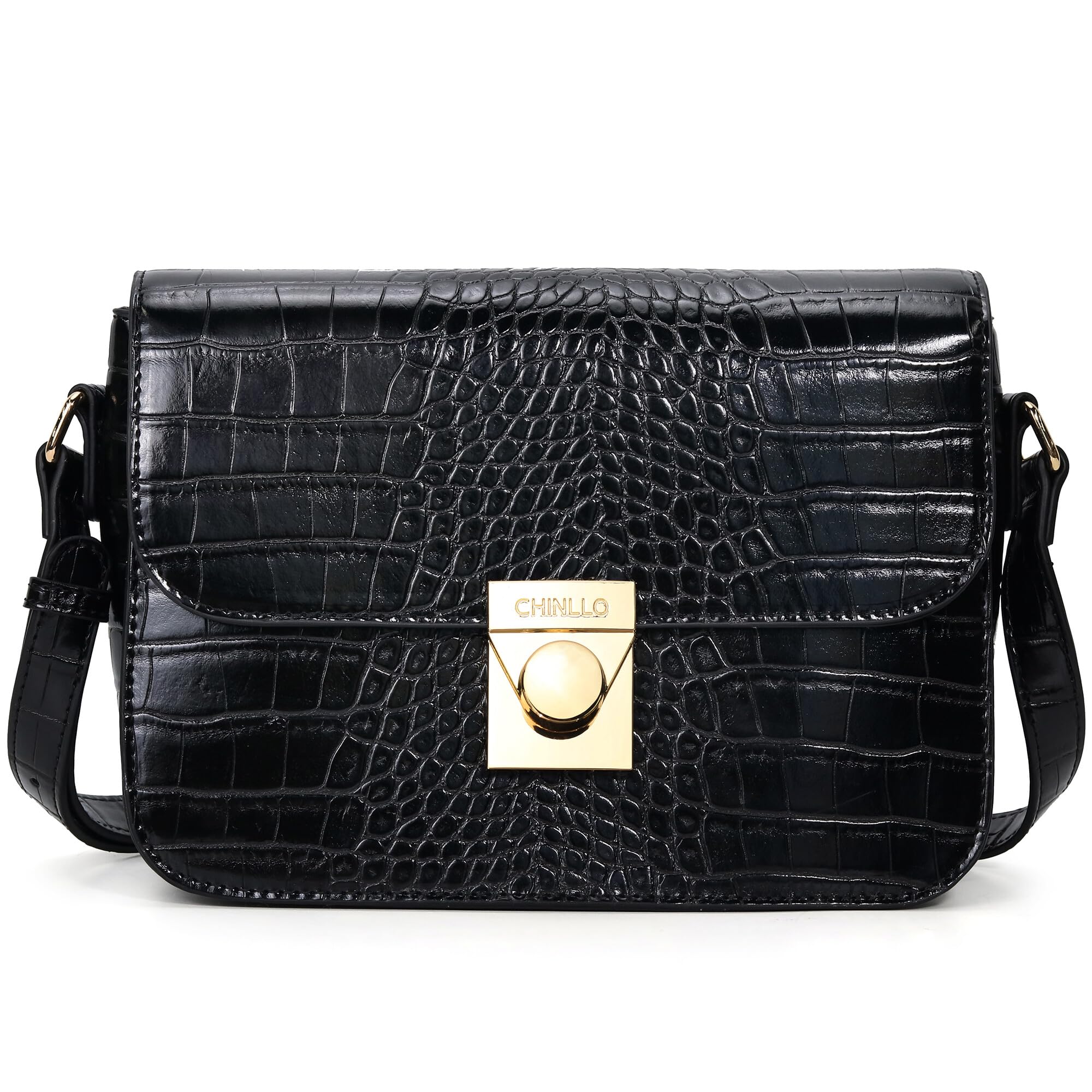 Women's PU Leather Crossbody Bag with Triple Pockets - Stylish Shoulder Satchel Purse for Work, Travel & Evening Events | Durable Messenger Bag with Flap Closure