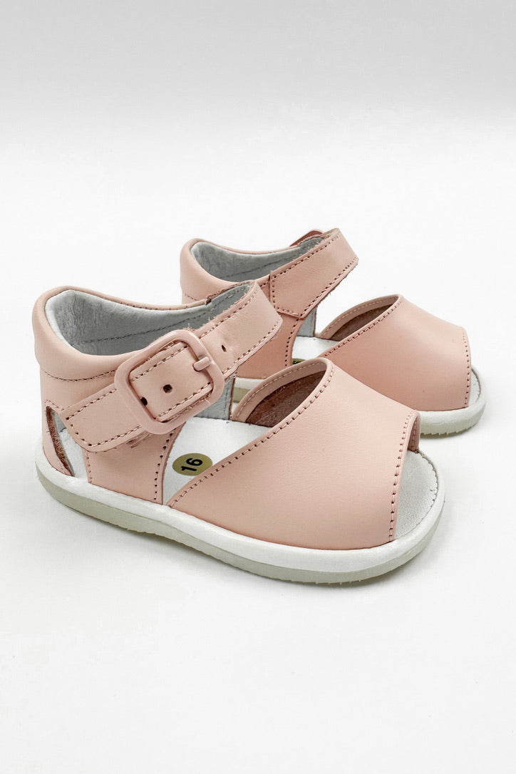 Sierra Pink Leather Sandals for Women - Comfortable Summer Beach Sandals with Soft Leather Straps - Perfect for Vacation, Walking, and Outdoor Activities