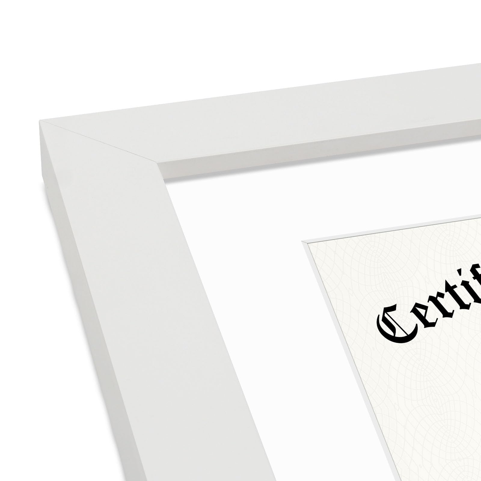 11x14 Certificate Frame with Mat for 8.5x11 Documents - White Picture Frame with Wall Hangers - Perfect for Displaying Diplomas, Awards, Certificates & Artwork - Elegant Wide Molding Home & Office Decor (1-Pack)