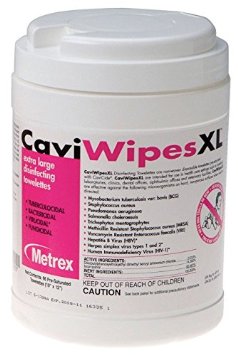 CaviWipes 13 1150 Surface Disinfectant Wipes - Premoistened, 66 Count Box | Hospital-Grade Cleaning for Medical Equipment, Dental Tools & Healthcare Surfaces