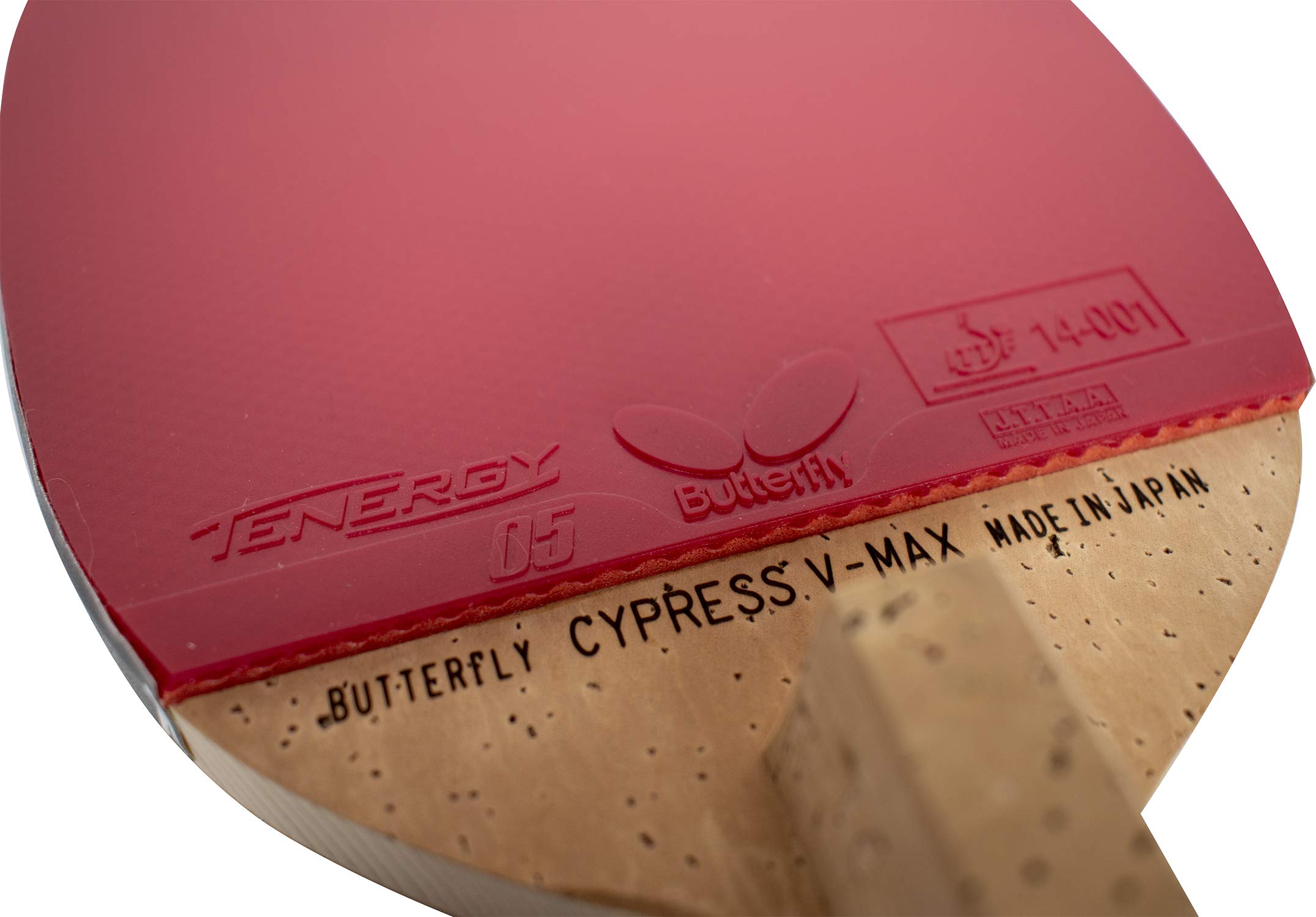 Butterfly Cypress V-Max Pro-Line Table Tennis Racket - Premium Allround Attacking Topspin Paddle for Close to Mid-Distance Play | Professional Grade Equipment for Competitive Players | Ideal for Training, Tournaments & Club Matches