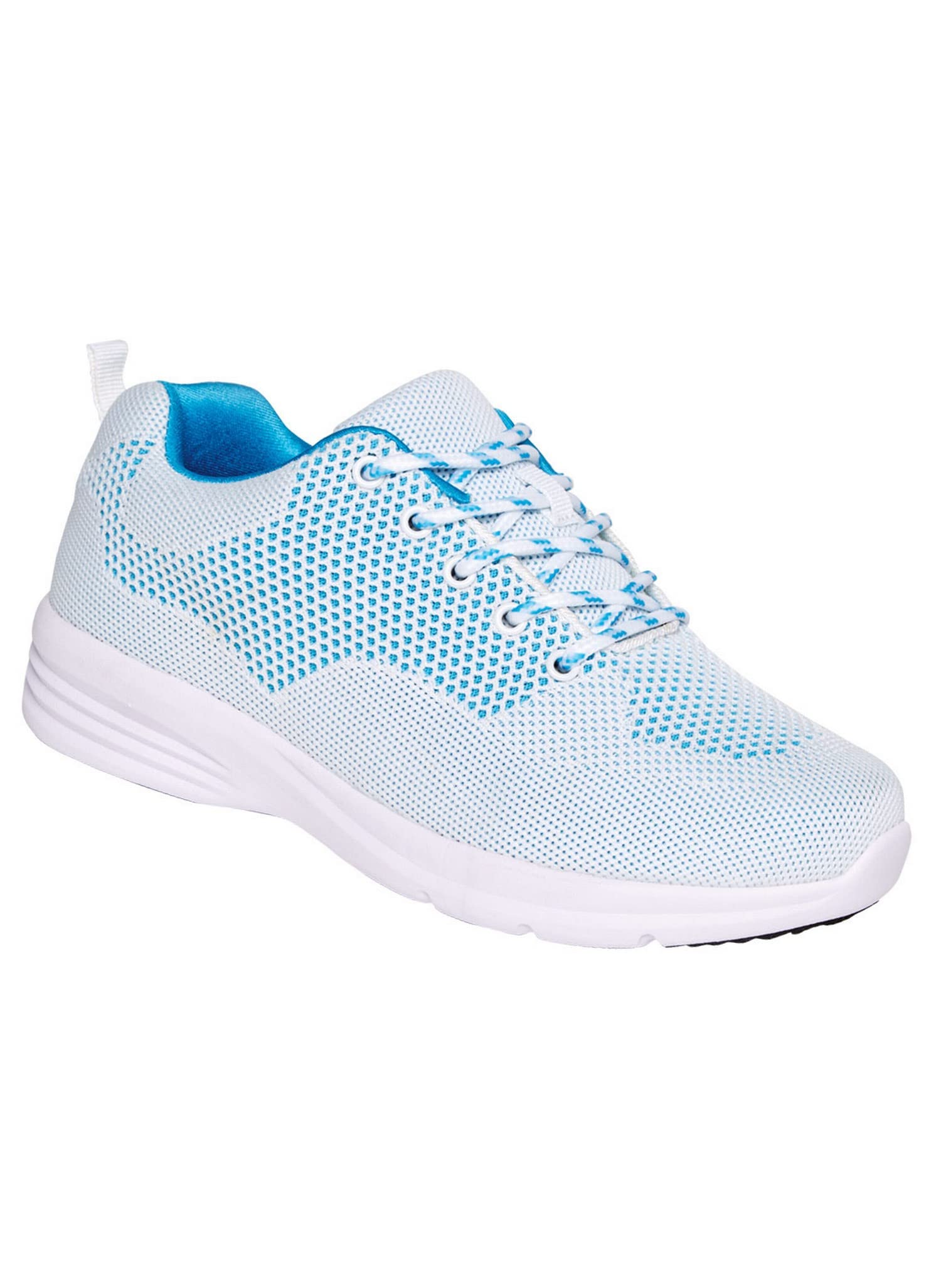 AmeriMark Women's Diabetic Athletic Sneakers - Comfortable Walking Shoes for Women with Diabetes - White Size 9 - Perfect for Daily Wear, Exercise & Diabetic Foot Care