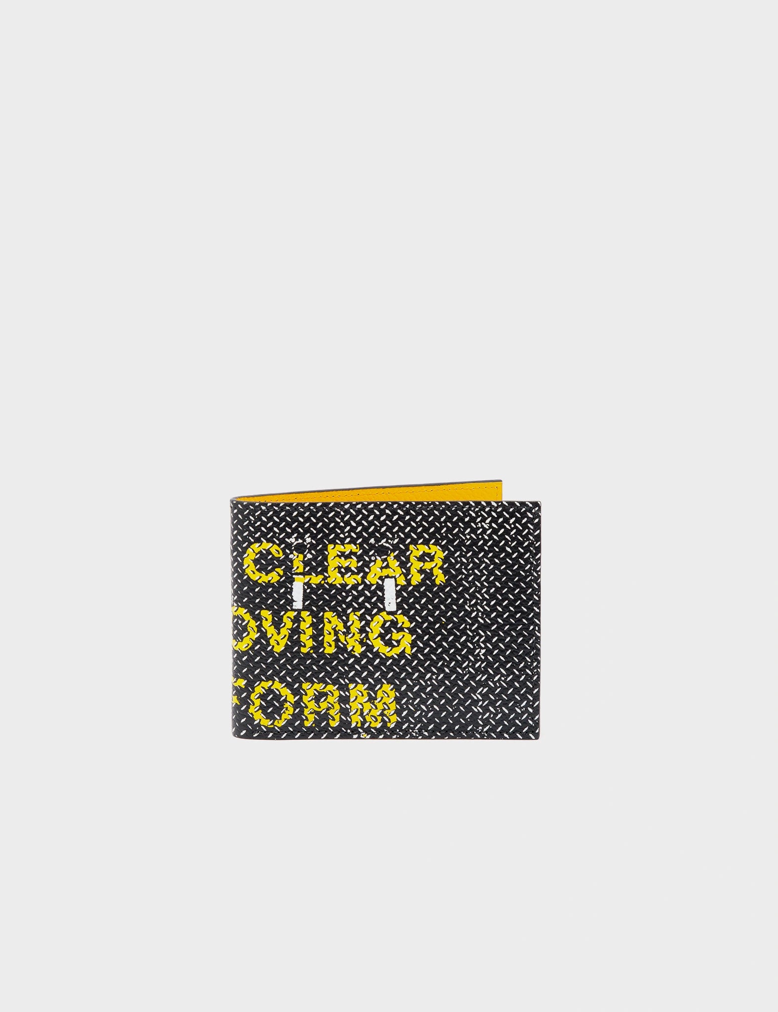 Felicia Black Leather Bifold Wallet with Subway Platform Print - Stylish RFID Blocking Wallet for Men & Women - Perfect for Travel, Commuting and Everyday Use