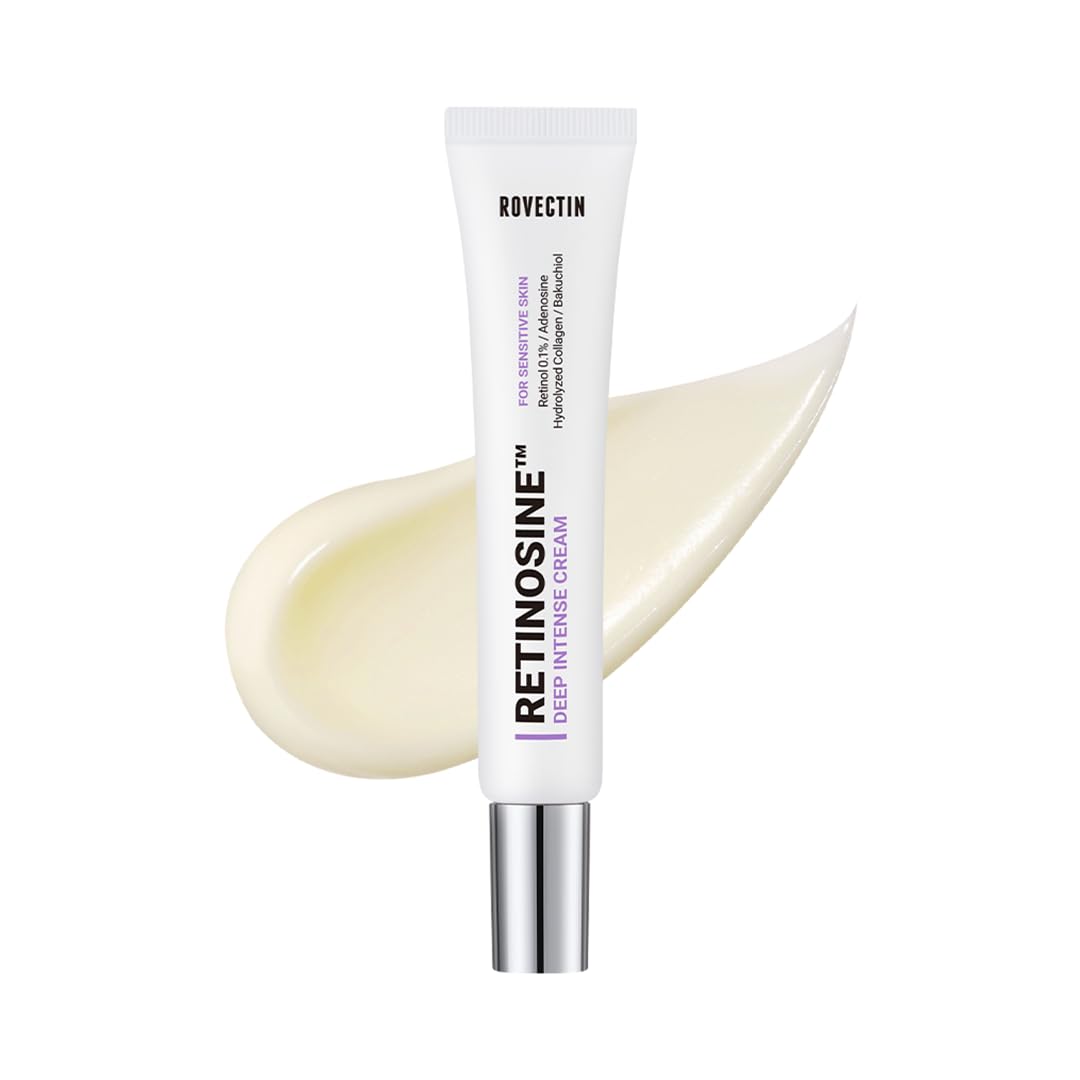 ROVECTIN Retinol Cream 0.15% for Sensitive Skin - Korean Skincare | Night Repair & Anti-Aging