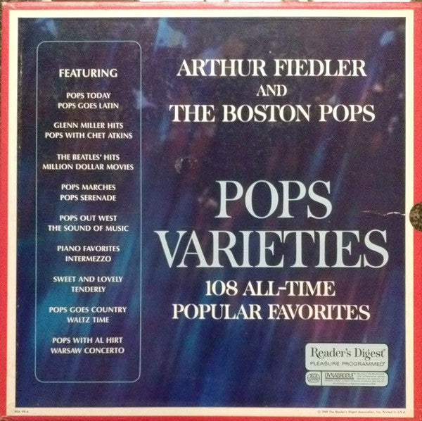 Arthur Fiedler & Boston Pops Orchestra - Pops Varieties (9xLP Vinyl Box Set, Compilation, NM/Mint Condition) - Perfect for Classical Music Collectors & Vinyl Enthusiasts