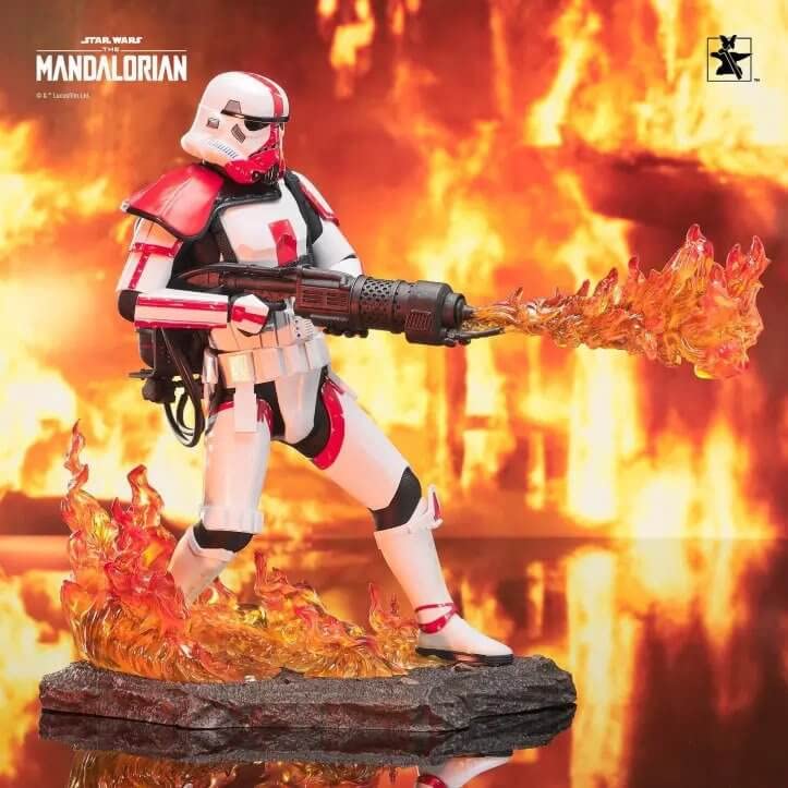 STAR WARS Incinerator Trooper 1:7 Scale Collectible Statue - Premier Guild Exclusive 2021 Edition | Premium Resin Figure for Display & Star Wars Fans Collection | Perfect for Home Decor, Office Display & Gift for Movie Lovers