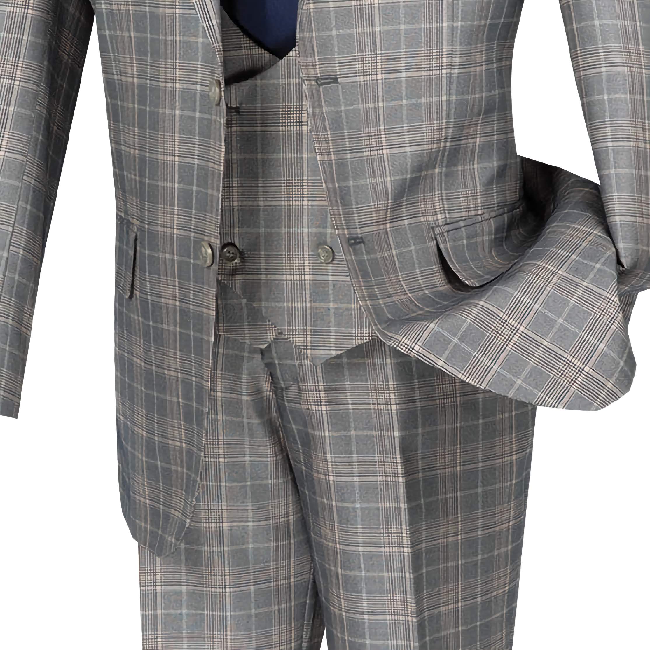 Premium Gray 3-Piece Regular Fit Suit for Men - Business, Wedding & Formal Events | Classic Tailored Look for Office & Special Occasions