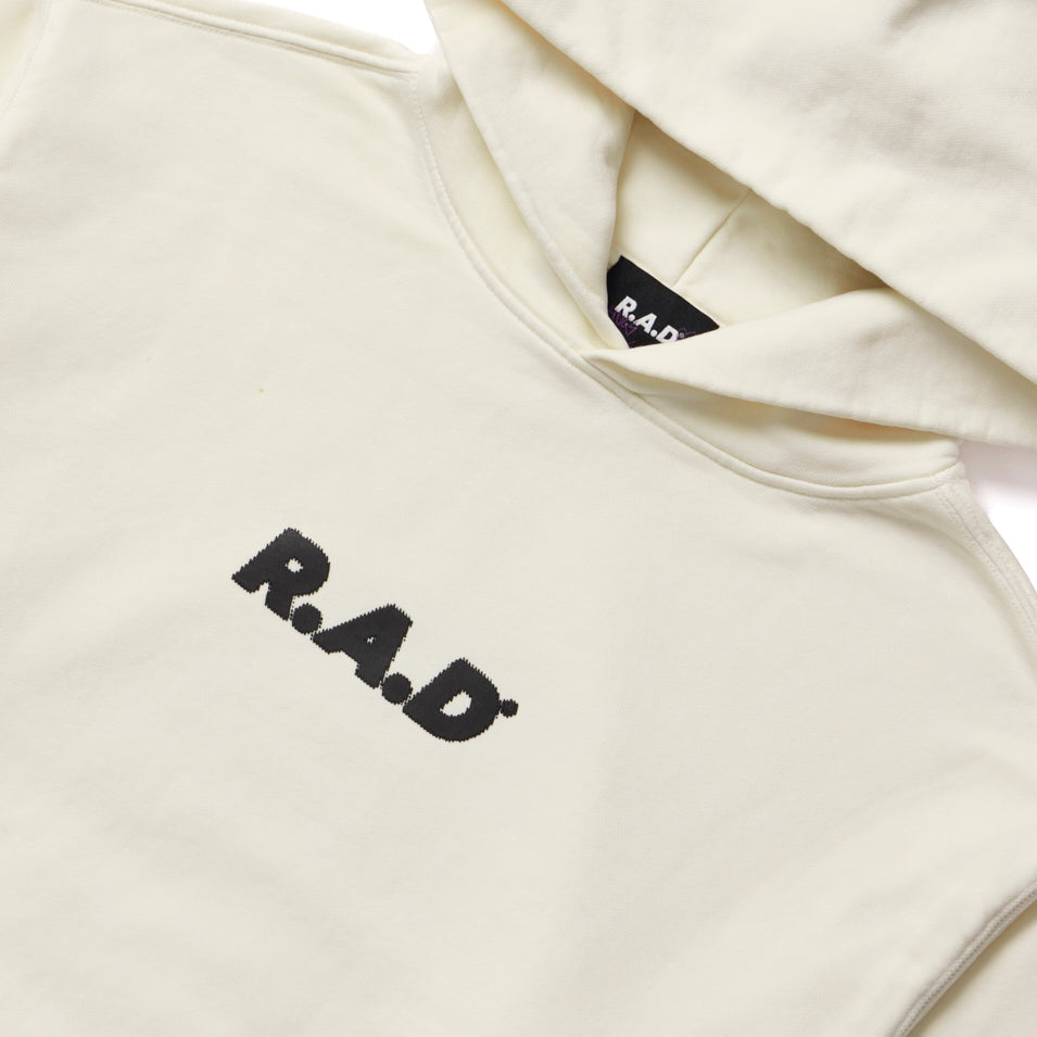 Crew Hooded Sweatshirt Off White - Comfortable Pullover Hoodie for Men & Women - Perfect for Casual Wear, Gym, and Outdoor Activities
