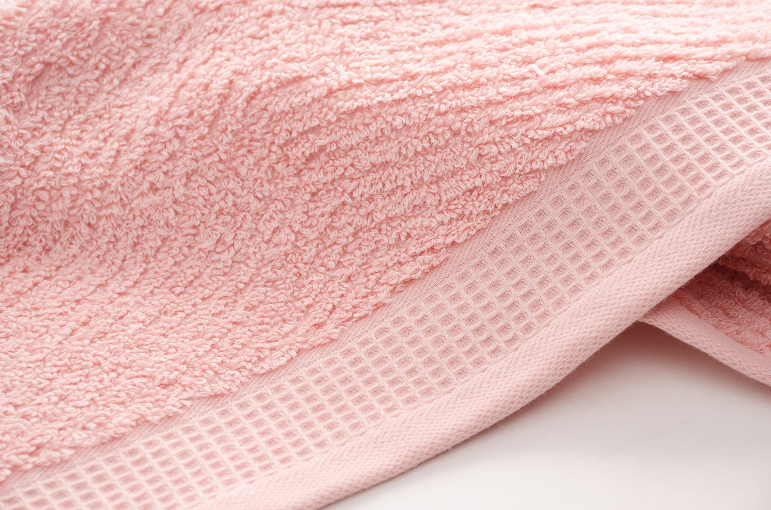 Premium Cotton Hand Towels for Bathroom - Soft & Absorbent, 2-Pack (Pink, 14