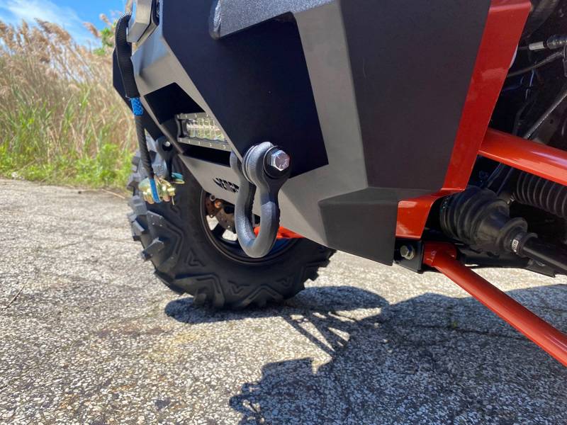 14204 EMP Polaris RZR Stubby Front Winch Bumper - Heavy Duty Off-Road Protection for UTV/ATV - Perfect for Trail Riding, Rock Crawling & Mud Adventures