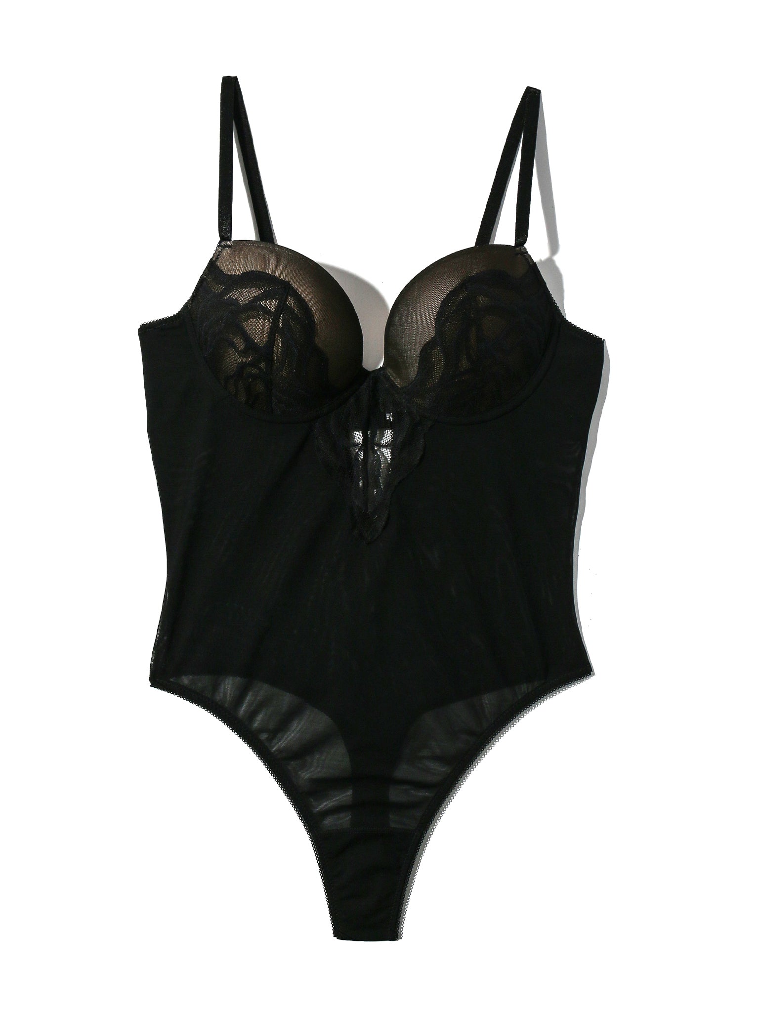 Sexy Dark Romance Underwire Bodysuit for Women - Lace Lingerie Teddy with Adjustable Straps & Hook Closure - Perfect for Valentine's Day, Date Night & Boudoir Photography