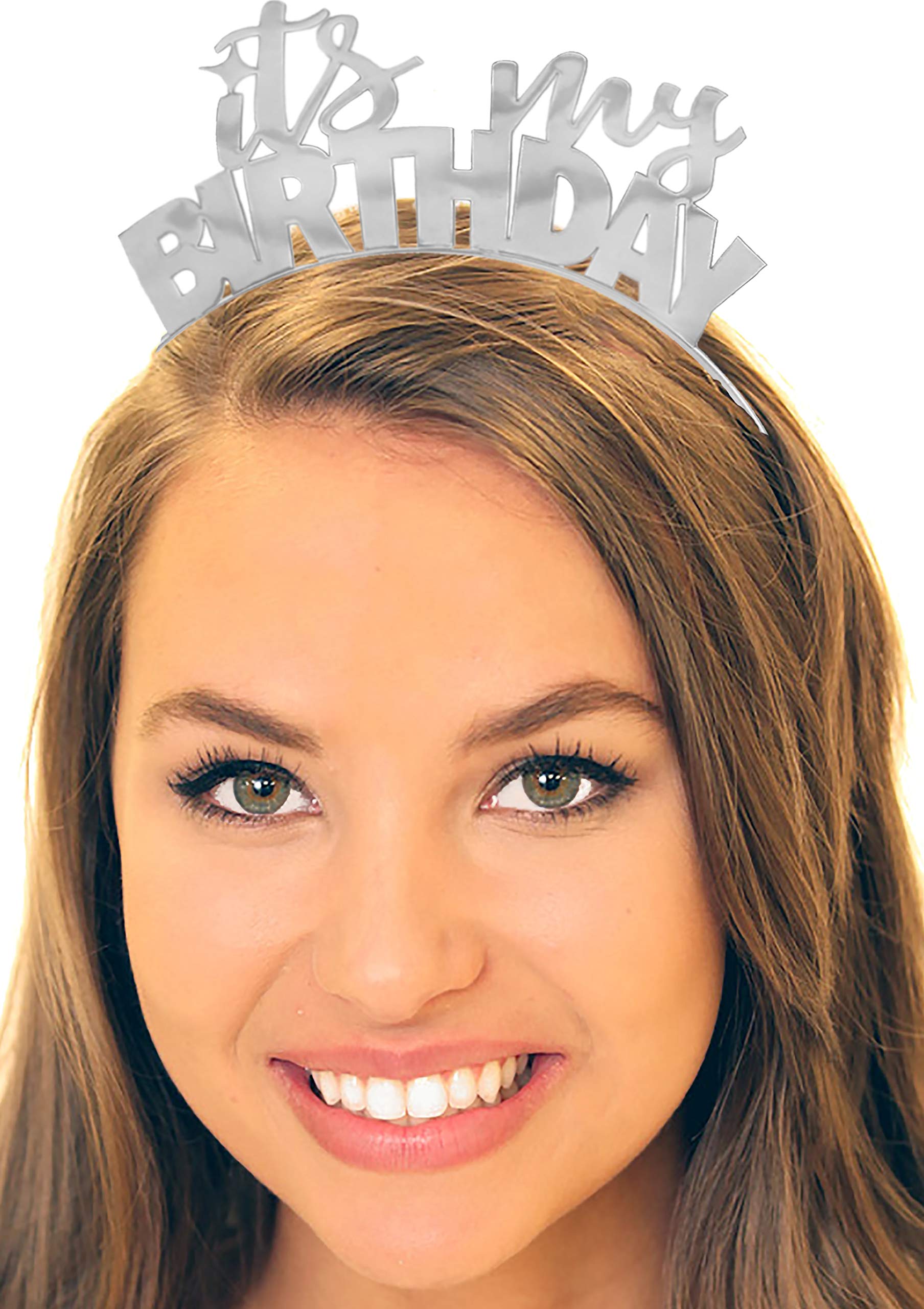 40th Birthday Party Supplies - Rhinestone Sash & Tiara Headband Set for Women, Sparkling Birthday Hair Accessories & Decorations - Perfect for Birthday Parties, Bachelorette, Girls Night Out