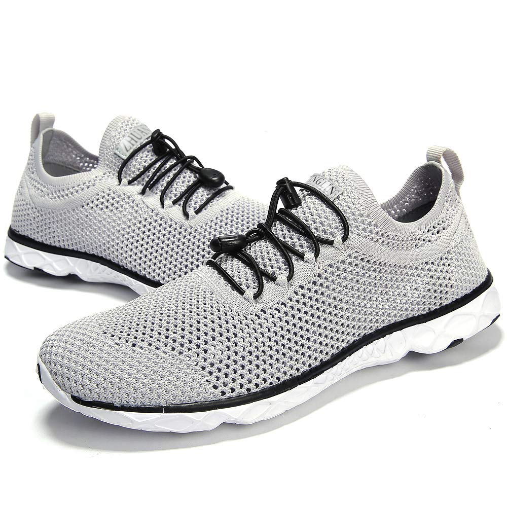 Men's Quick Drying Aqua Water Shoes - Lightweight Swim Shoes for Beach, Pool & Water Sports | Non-Slip Barefoot Water Shoes for Men
