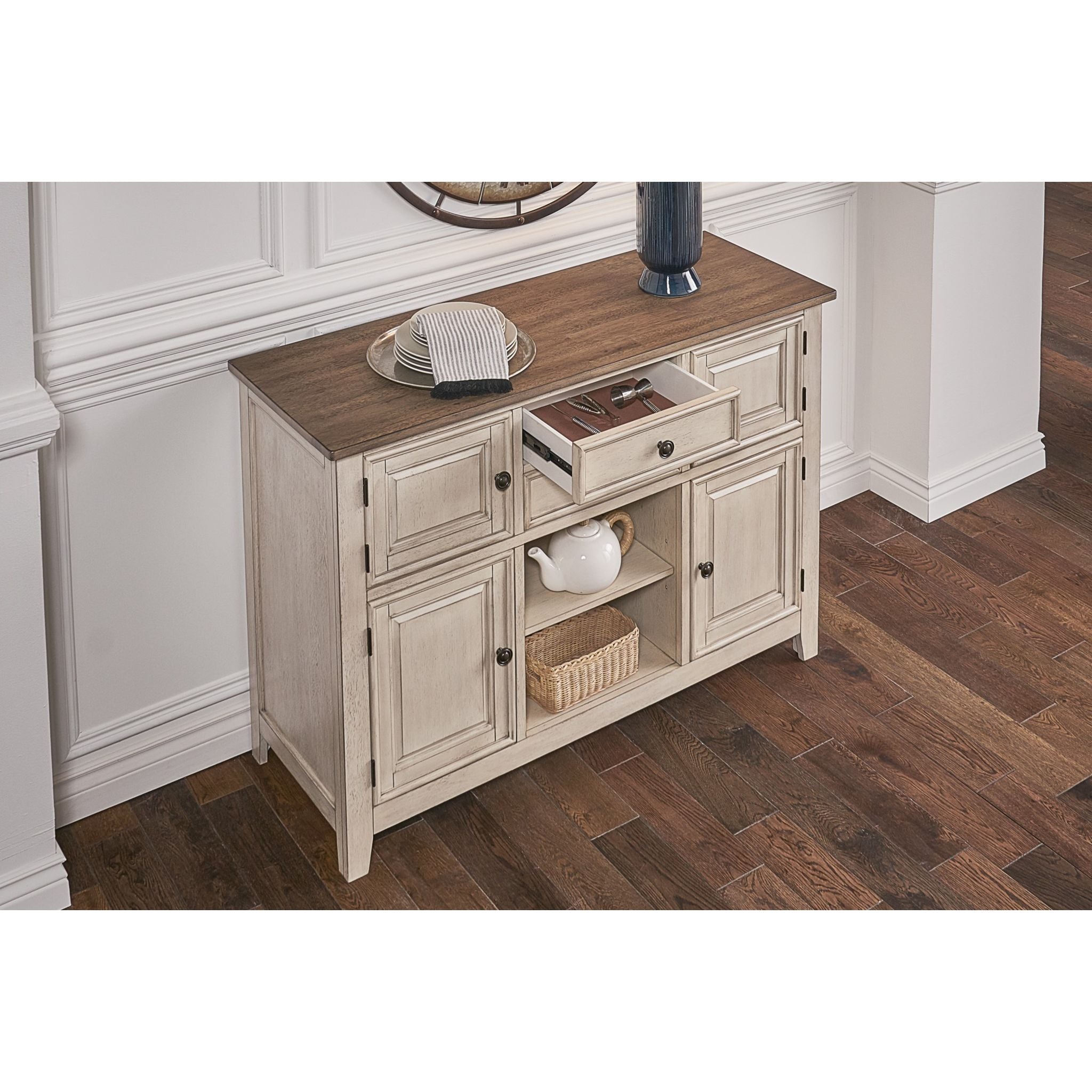 Beacon Dining Server Set - Smoky White & Peppercorn (BEAPW9020) | Elegant Tableware for Fine Dining, Dinner Parties & Home Entertaining