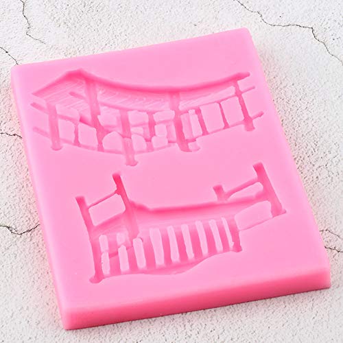 3D Craft Bench Bridge Silicone Mold for DIY Candy, Soap, Chocolate, Jelly, Cupcake Decorations - Fondant, Gum Paste, Ice Cream & Ice Cube Mold - Perfect for Baking, Dessert Making, and Handmade Crafts
