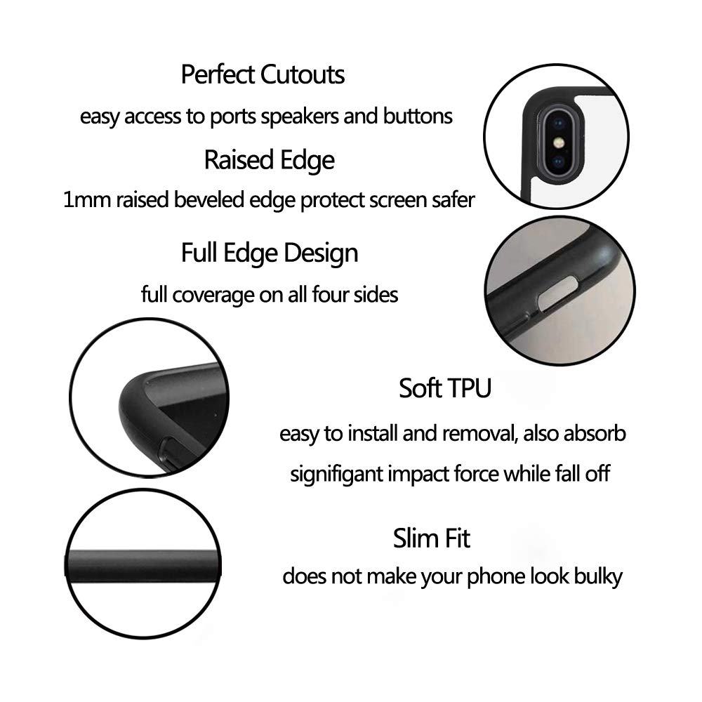 5PCS Sublimation Phone Case for iPhone X 5.8 Inch - Printable Blank Phone Covers for DIY Customization - Perfect for Personalized Gifts, Photo Printing & Creative Projects