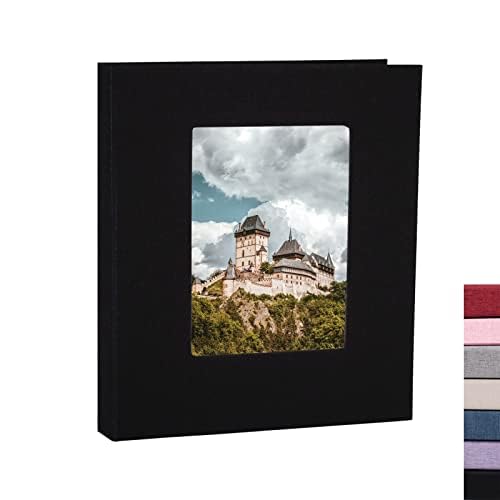 8x10 Linen Photo Album - 26 Page Picture Book Holds 52 Photos | Scrapbook, Wedding, Family Memory Keepsake | Art Presentation Folder for Certificates & Picture Storage