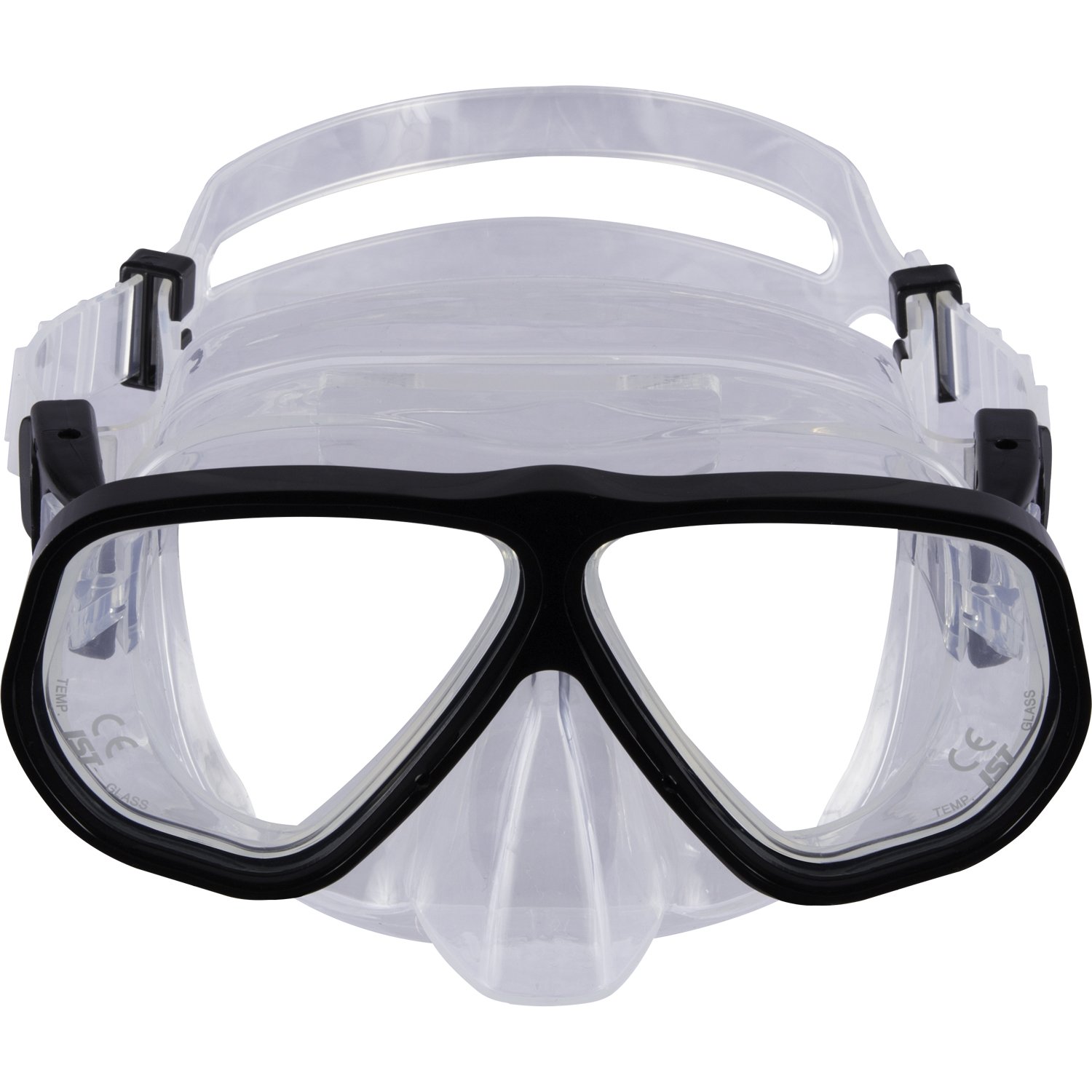 IST Panorama Aluminum Frame Twin-Lens Safety Mask - Lightweight & Durable for Construction, Woodworking, and DIY Projects