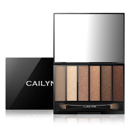 Cailyn Cosmetics O! 6-Color Eye Shadow Palette - Long Lasting, Highly Pigmented Makeup for Day & Night Looks - Perfect for Parties, Weddings & Everyday Wear