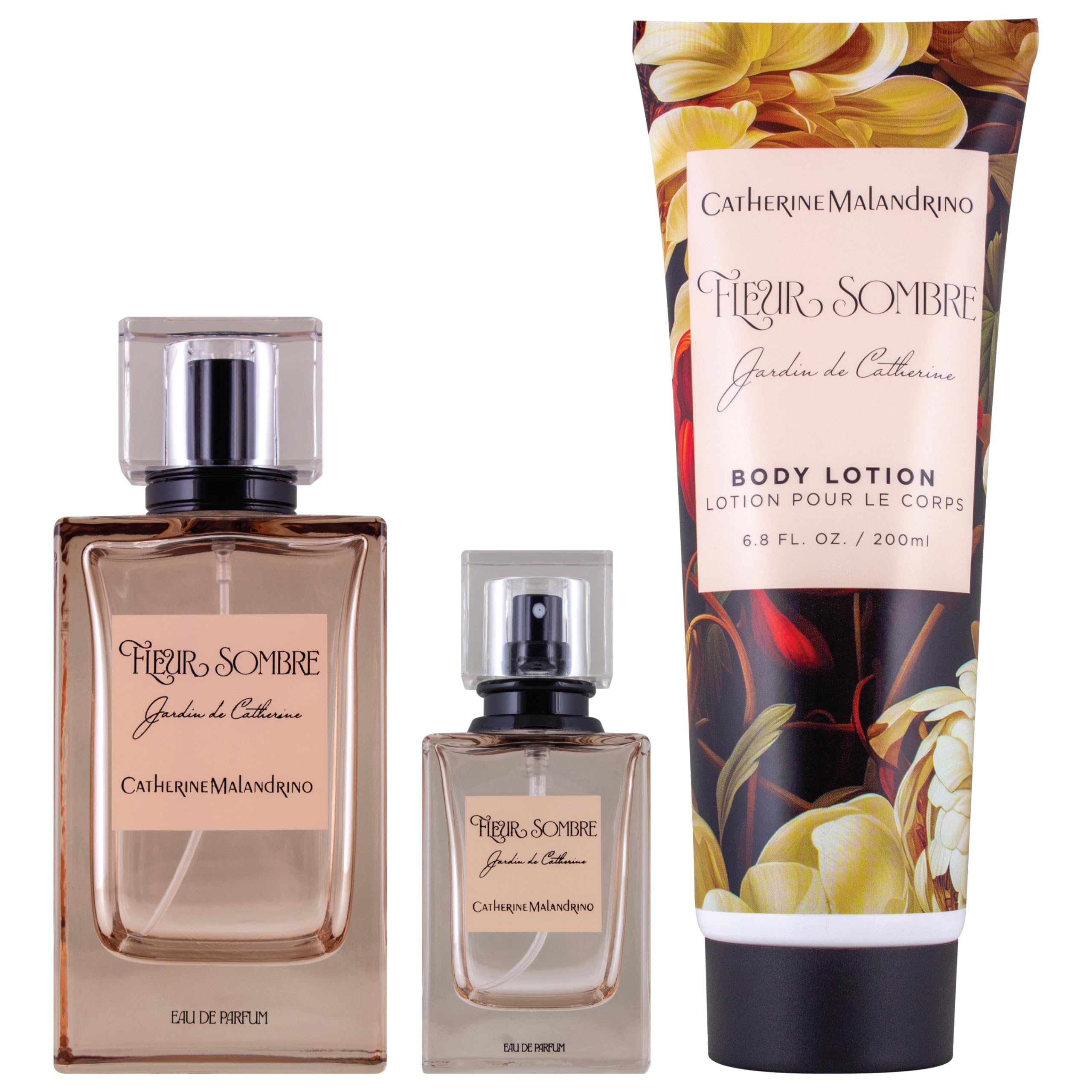 Catherine Malandrino Fleur Sombre Eau de Parfum 3.4 oz Women's Perfume Gift Set - Romantic Evening, Date Night & Special Occasion Fragrance
