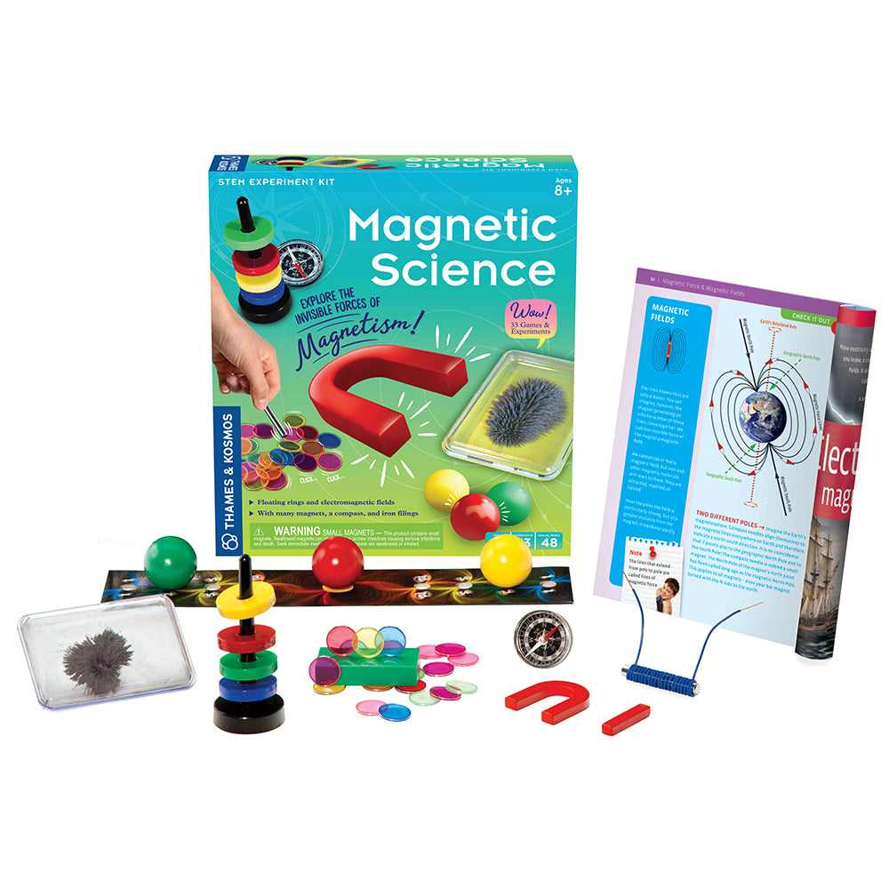 Magnetic Science Kit for Kids - STEM Educational Toys with Magnets & Experiments for Learning Physics - Perfect for Classroom & Homeschool Science Projects