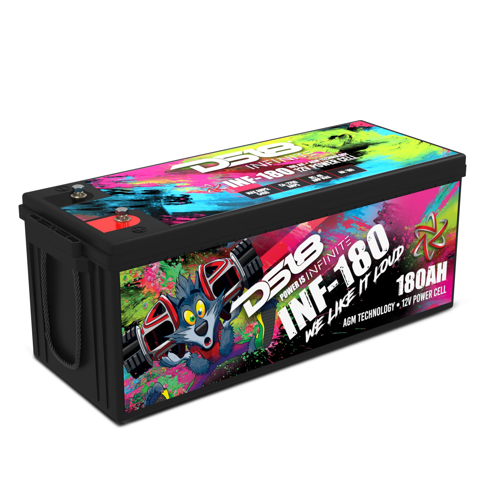 INFINITE 180AH AGM Deep Cycle Battery - 12V Rechargeable Power Cell for Solar, RV, Marine & Off-Grid Applications