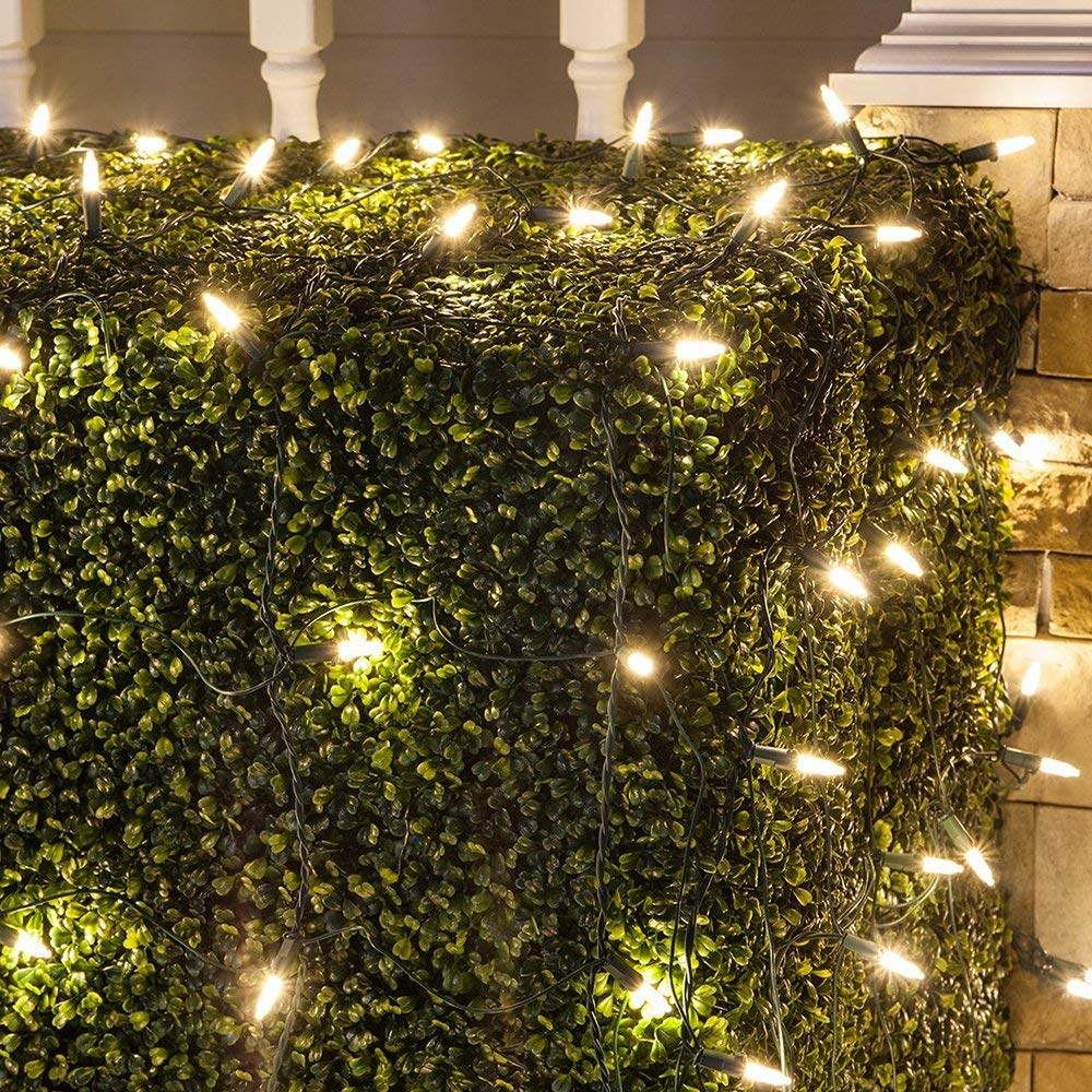 50 LED Battery Operated Christmas String Lights with Auto-Timer & 8 Lighting Modes - Warm White Mini Fairy Lights for Holiday Wreaths, Party Decor, Wedding, Garden, Home, and Indoor/Outdoor Decoration
