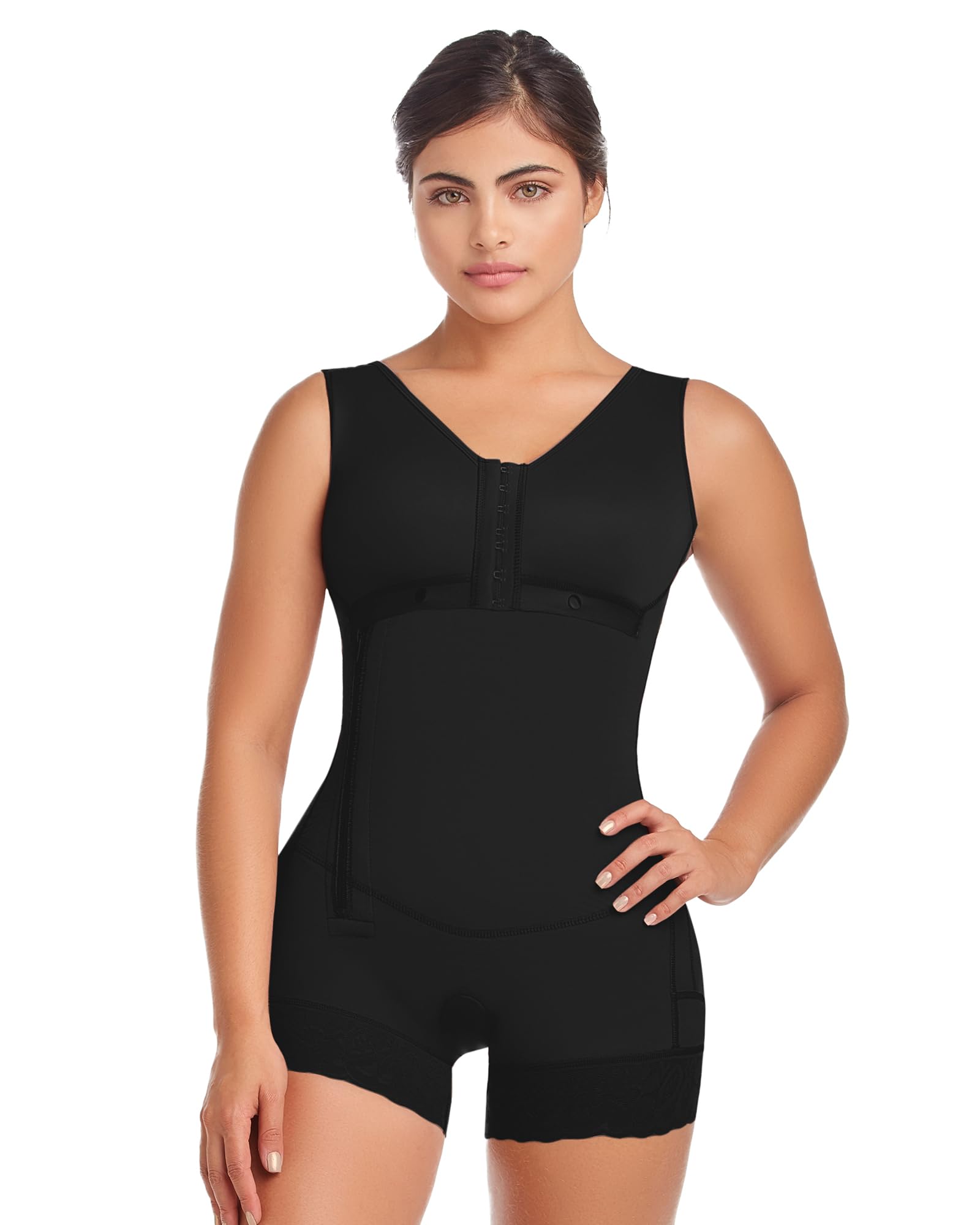 FAJAS DISENOS D'PRADA Colombian High Compression Shapewear Bodysuit - Tummy Control Waist Trainer for Women - Postpartum Recovery & Body Shaping Underwear for Daily Wear, Workouts & Special Occasions