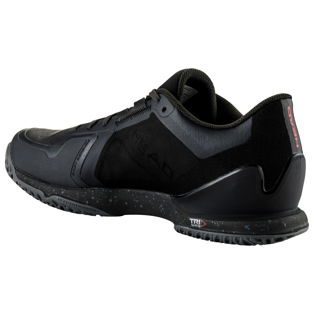 Head Sprint Pro 3.5 Men's Tennis Shoes - Lightweight Performance Court Shoes for Men (Black/Red) | Ideal for Competitive Tennis, Training & Casual Wear